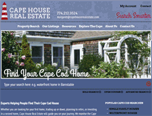 Tablet Screenshot of capehouserealestate.com